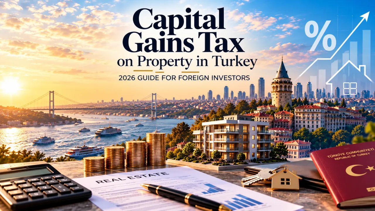 Capital Gains Tax on Property in Turkey: 2026 Guide for Foreign Investors