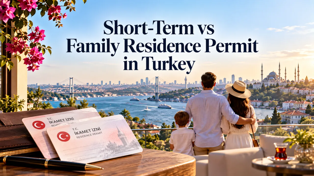 Short-Term vs Family Residence Permit in Turkey: What Is the Difference?