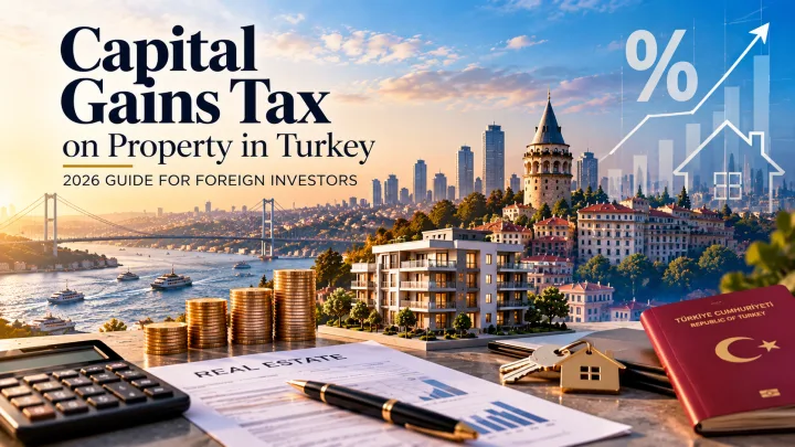 Capital Gains Tax on Property in Turkey: 2026 Guide for Foreign Investors